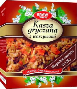 Kasza gryczana z warzywami  saszetki 250g